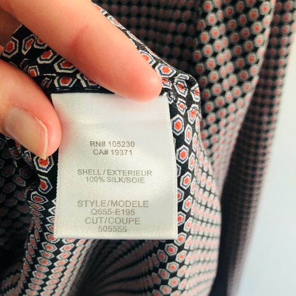 Equipment Silk Red Dot Button Down XS - Picture 4 of 6